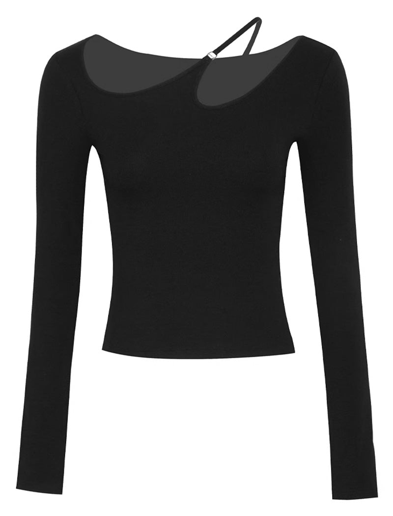 Asymmetric Neckline Top