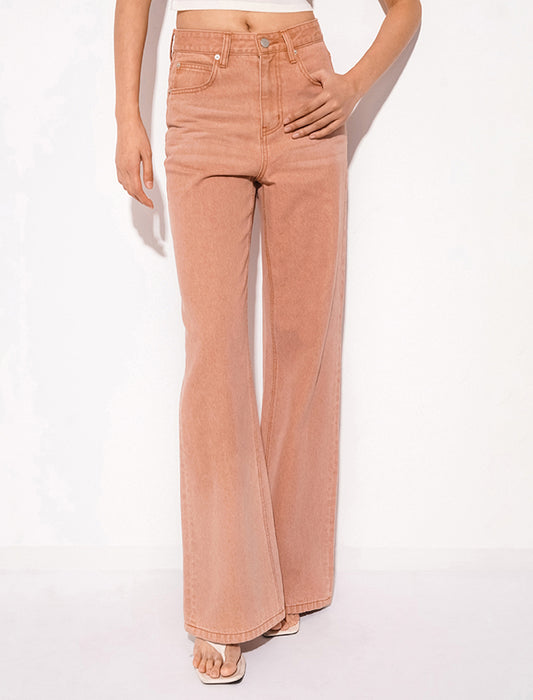 Wide-Leg High-Rise Casual Pants