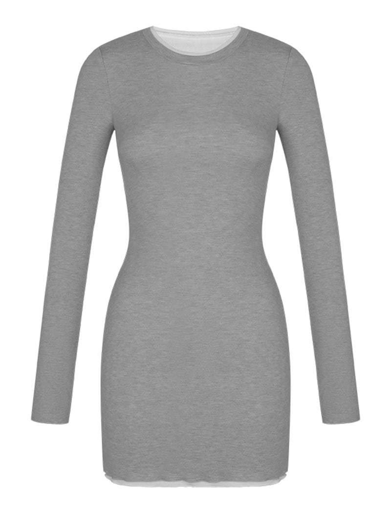 Fitted Knit Bodycon  Mini Dress