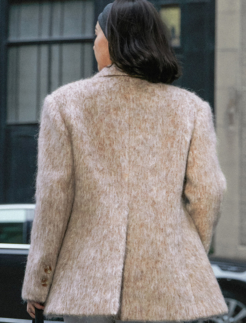 Textured Button-Up Coat