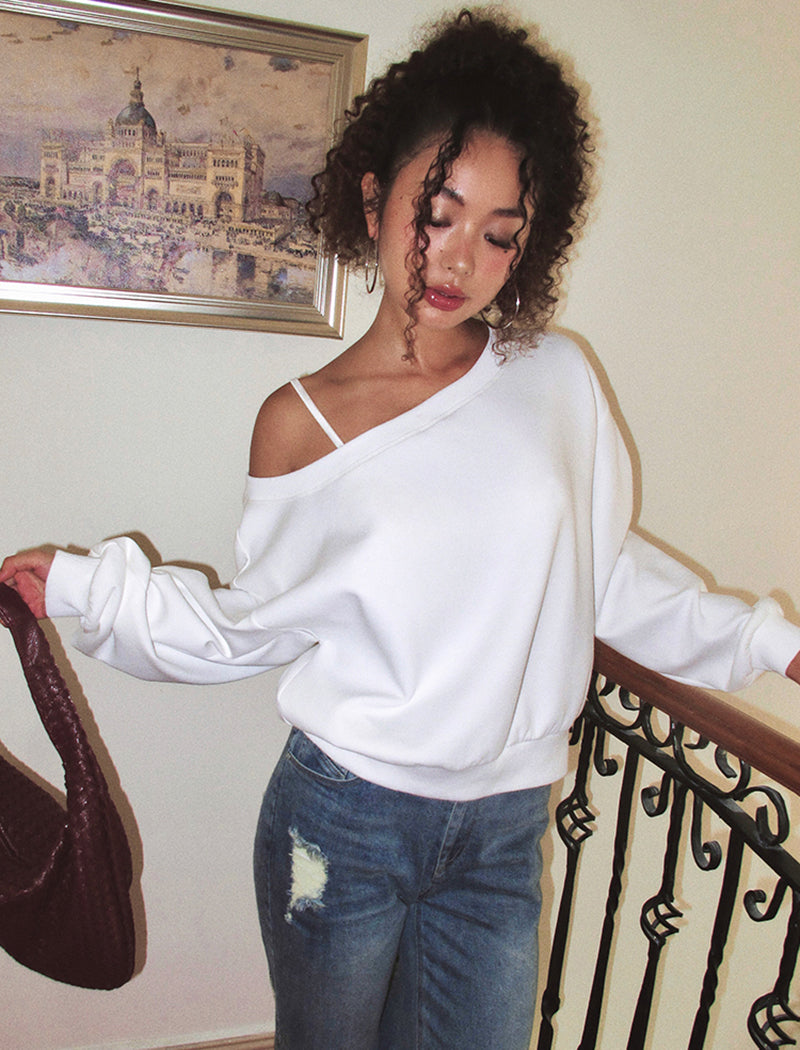 One-Shoulder Oversized Casual Top